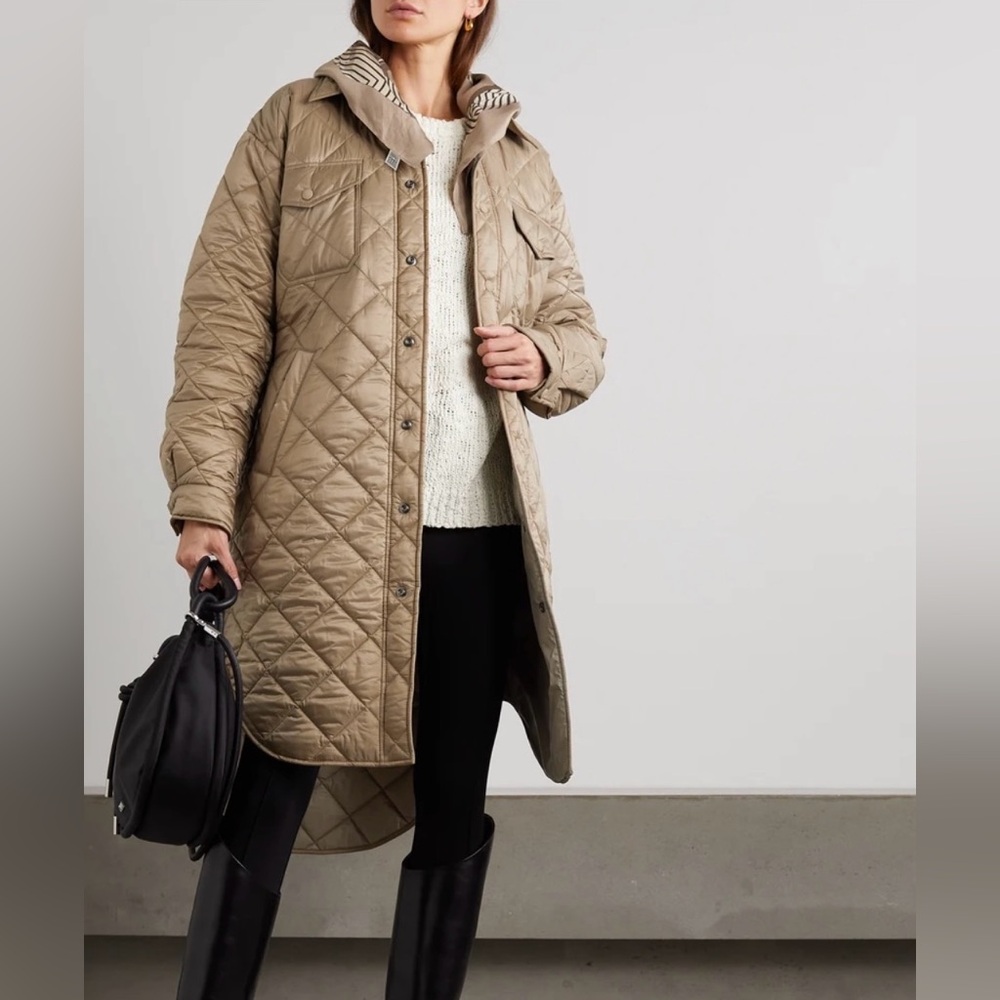 New Polo by Ralph Lauren Quilted Beige Utility Jacket originally $700